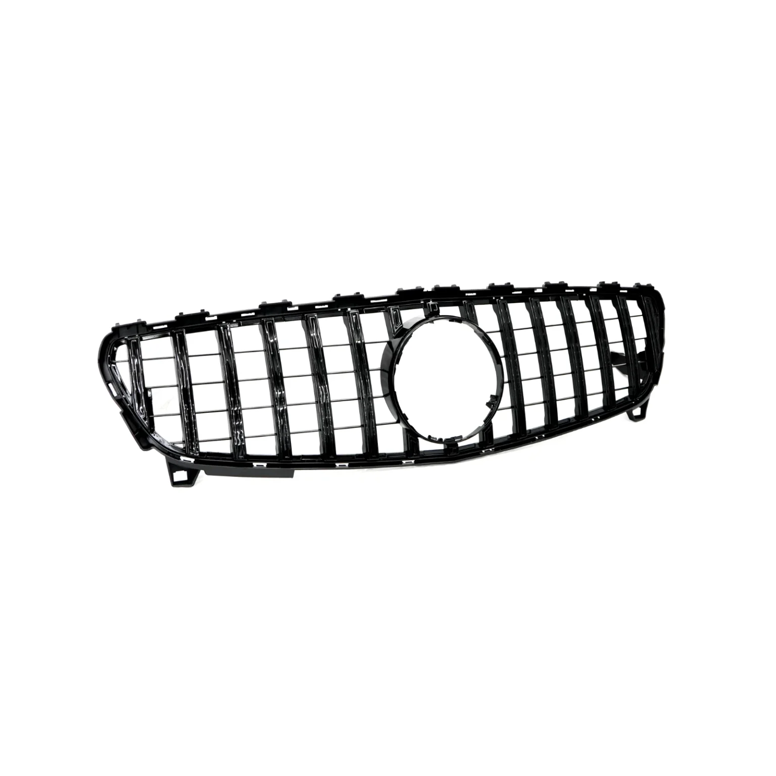 Gloss Black Panamericana Style Grille - Fits Mercedes A Class W176 (2015-2018)