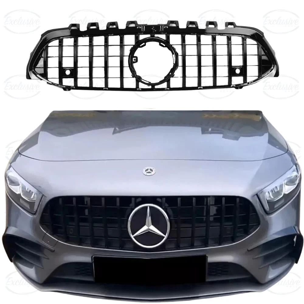 Mercedes A Class W177 (2018-2023) ÔÇö Gloss Black Panamericana GT Style Grille
