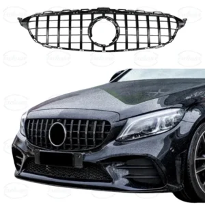 Mercedes C Class W205 (2018-2021) ÔÇö Gloss Black Panamericana GT Style Grille