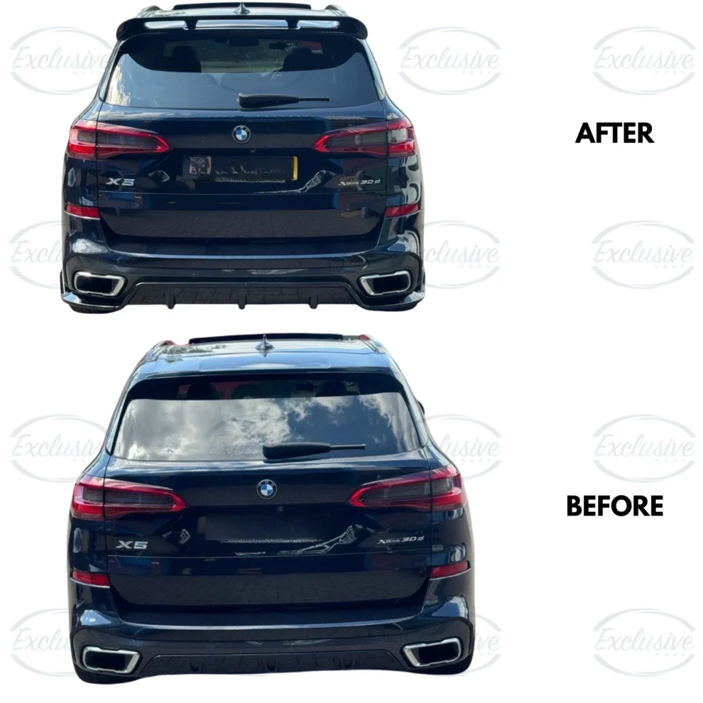 BMW X5 G05 M Sport (2018-2022) - Gloss Black Bodykit (Splitter, Diffuser, Spoiler, Grille, Side Skirts)