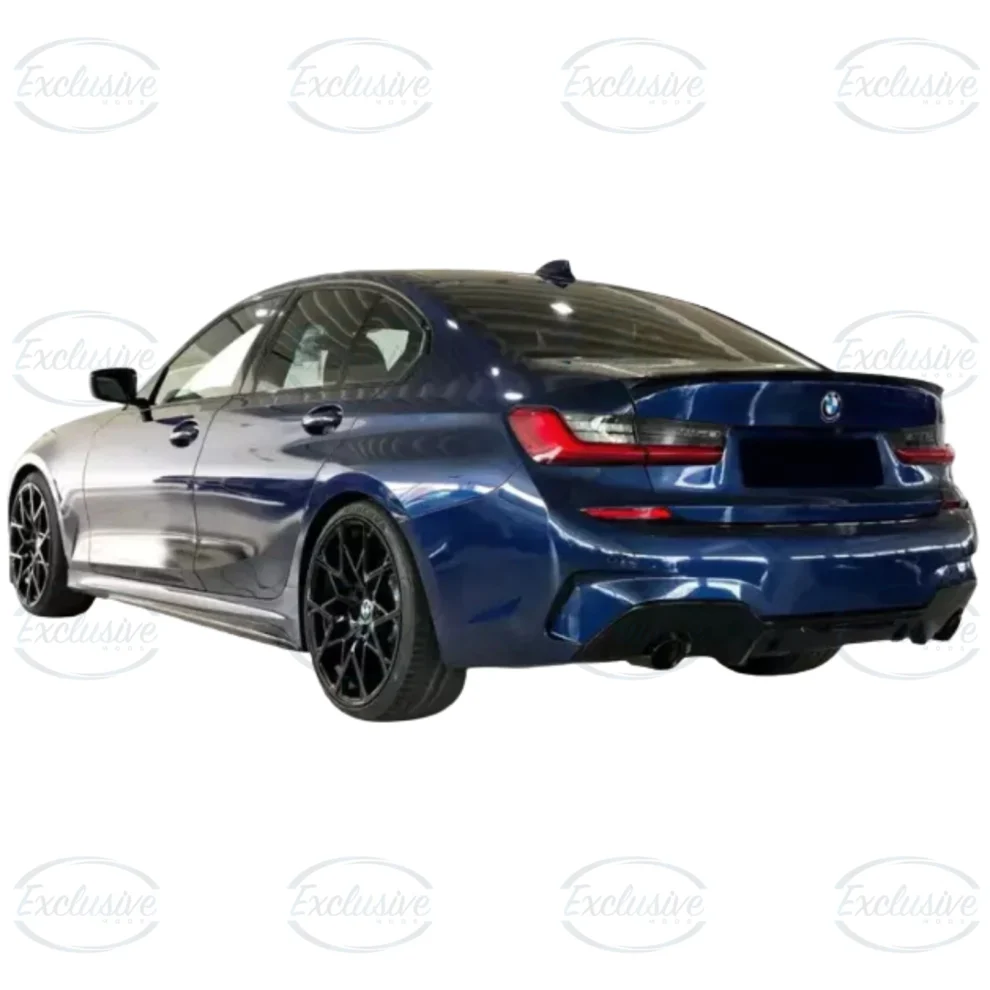 BMW 3 Series G20 M Sport Pre-LCI (2019-2022) - Gloss Black Rear Diffuser