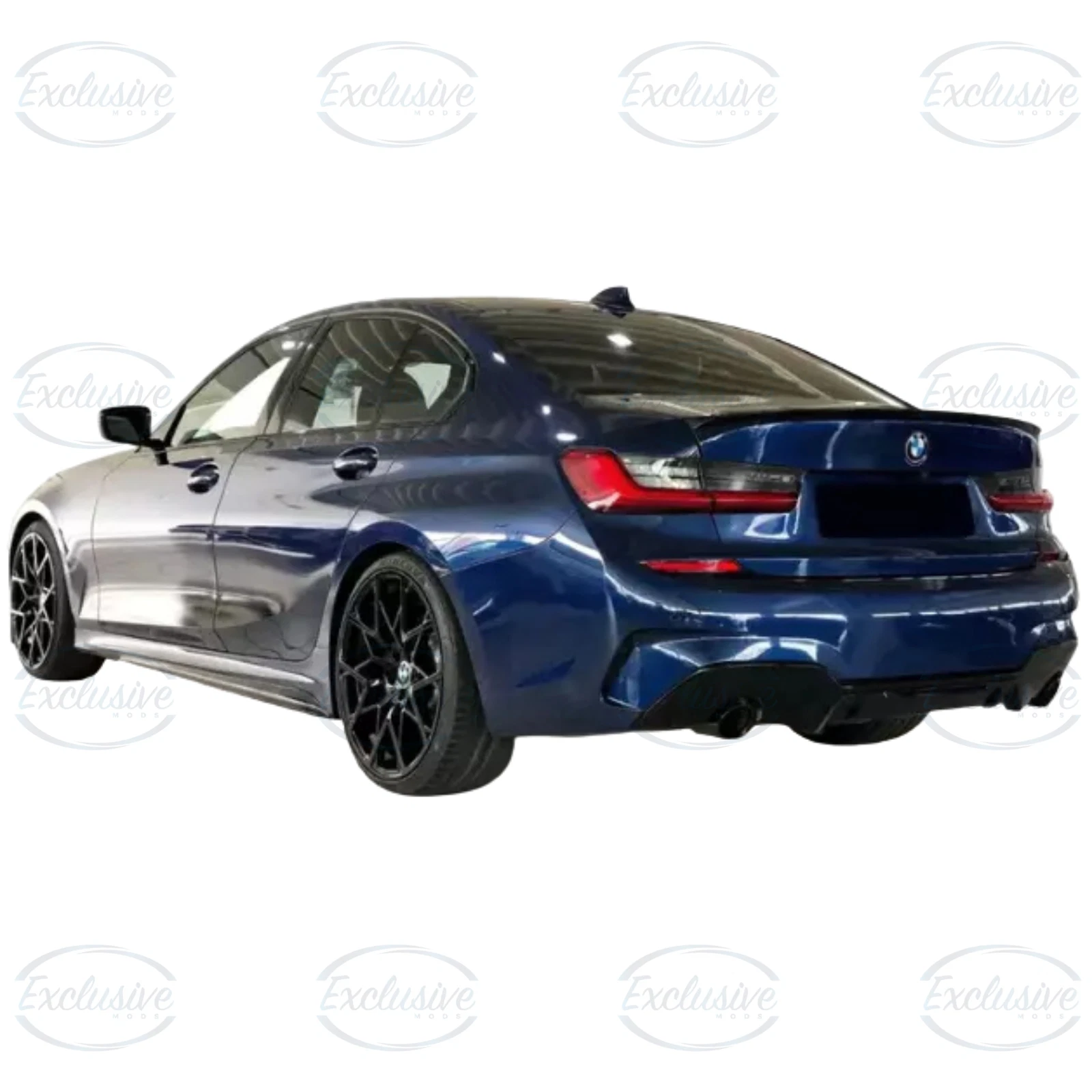 BMW 3 Series G20 M Sport Pre-LCI (2019-2022) ÔÇö Gloss Black Rear Diffuser - Image 2