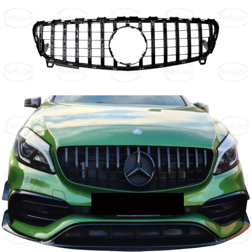 Mercedes A Class W176 (2015-2018) ÔÇö Gloss Black Panamericana GT Style Grille