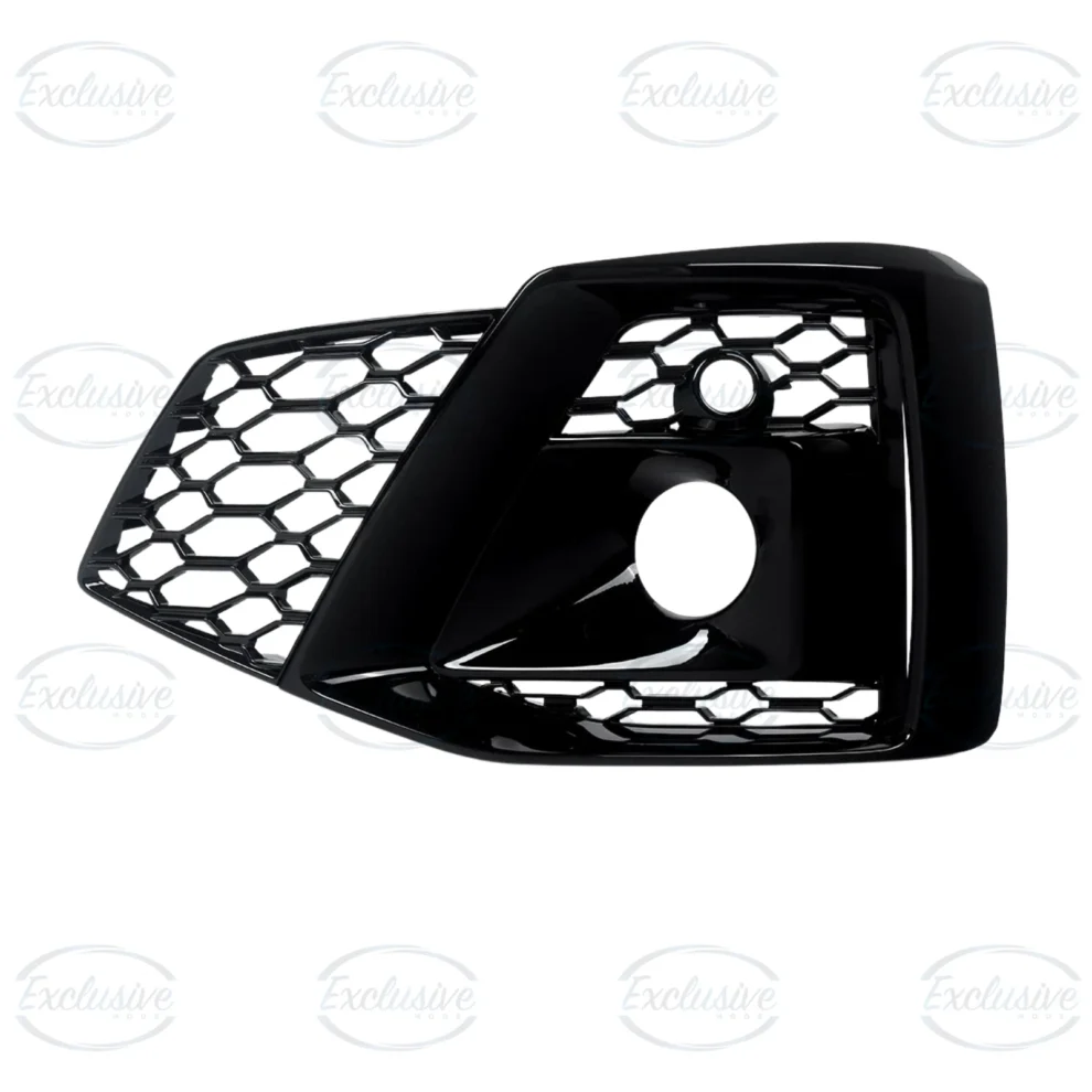 Audi A5/S5 B9 S-Line (2020-2023) - Gloss Black Honeycomb Style Grille & Fog Lights