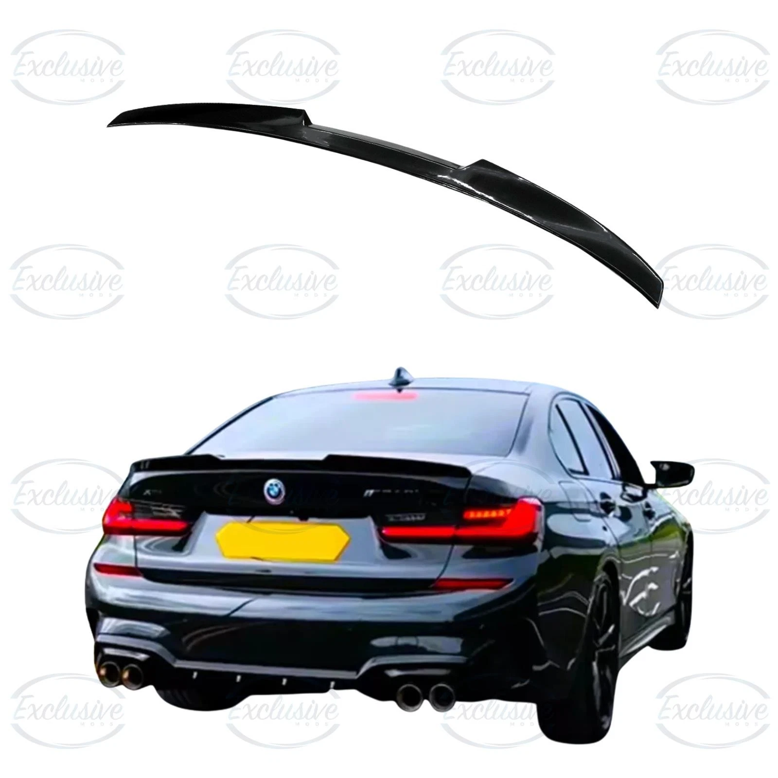BMW 3 Series G20 G80 (2018+) ÔÇö Gloss Black M4 Style Rear Spoiler Lip Wing