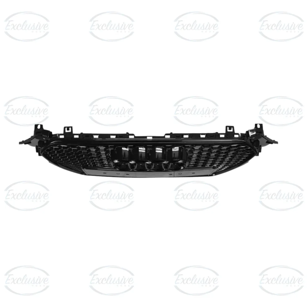 Audi A4 B8.5 (2013-2016) - Gloss Black RS4 Honeycomb Style Grille & Fog Lights