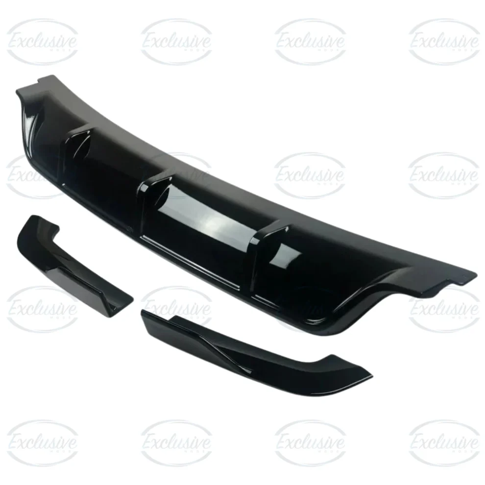 BMW X5 F15 M Sport (2013-2018) - Gloss Black Rear Diffuser Lip Splitter Aero Kit