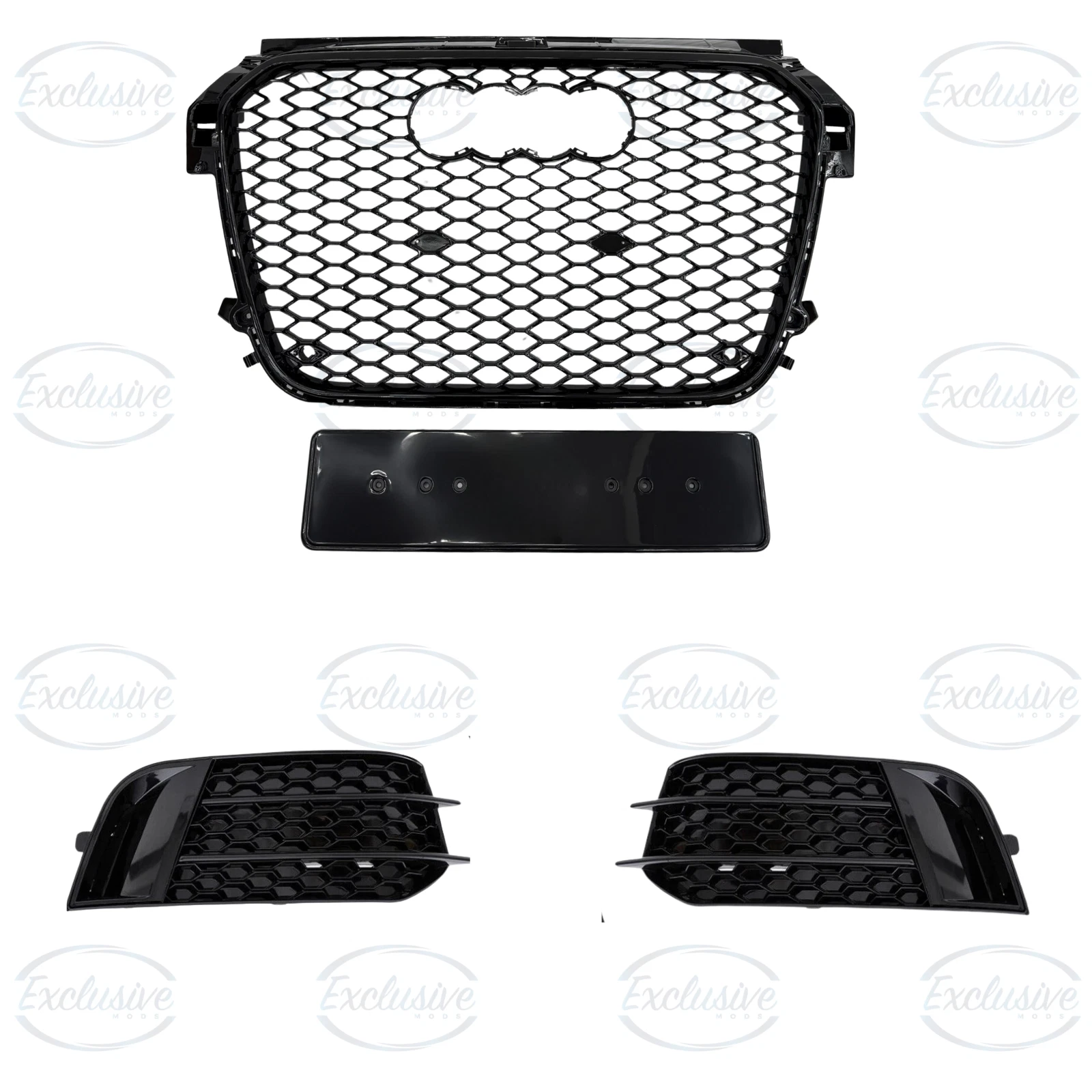 Audi A1/S1 8X (2010-2014) ÔÇö Gloss Black Honeycomb Grille & Fog Lights