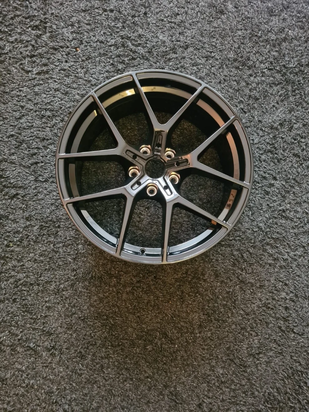 4× 19" Twin 5-Spoke Style Alloys - Gloss Black 5×120 - Fits BMW 2/3/4/5 Series