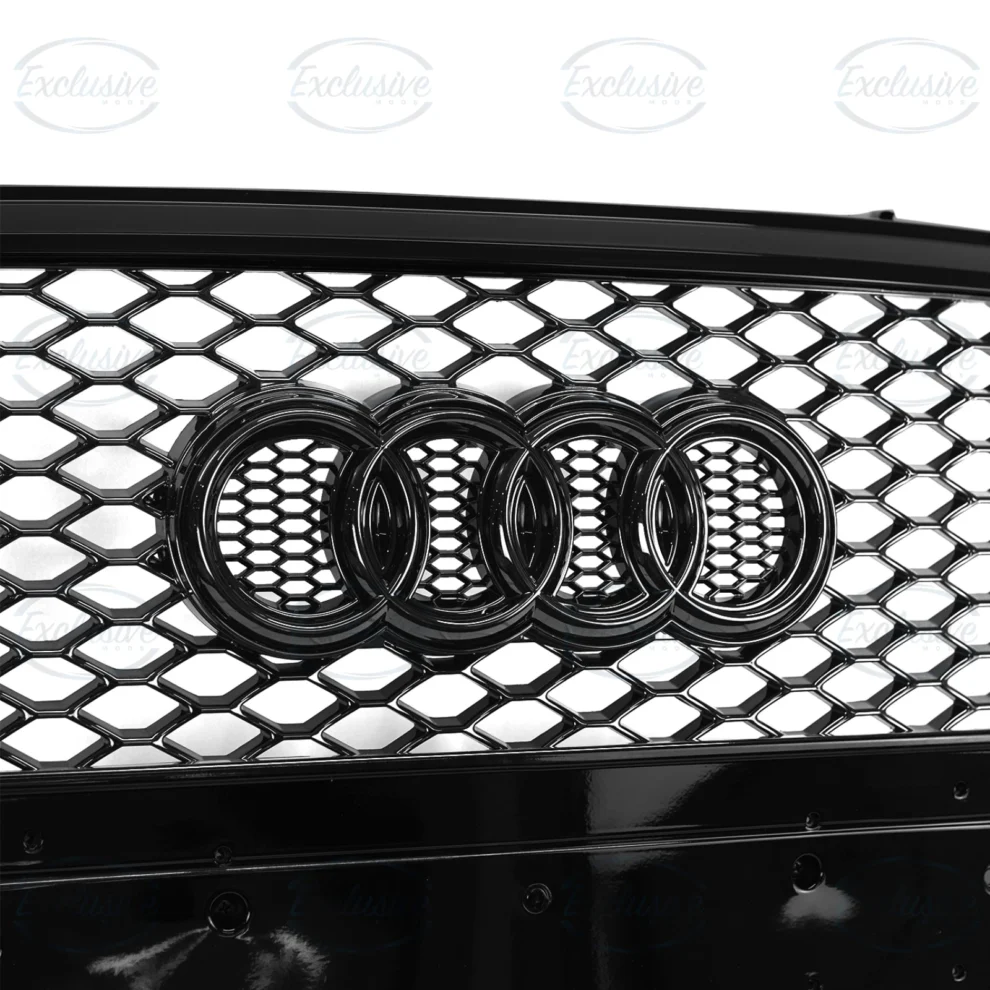 Audi Q5 8R (2013-2017) - Gloss Black Honeycomb Mesh Grille & Fog Light Covers