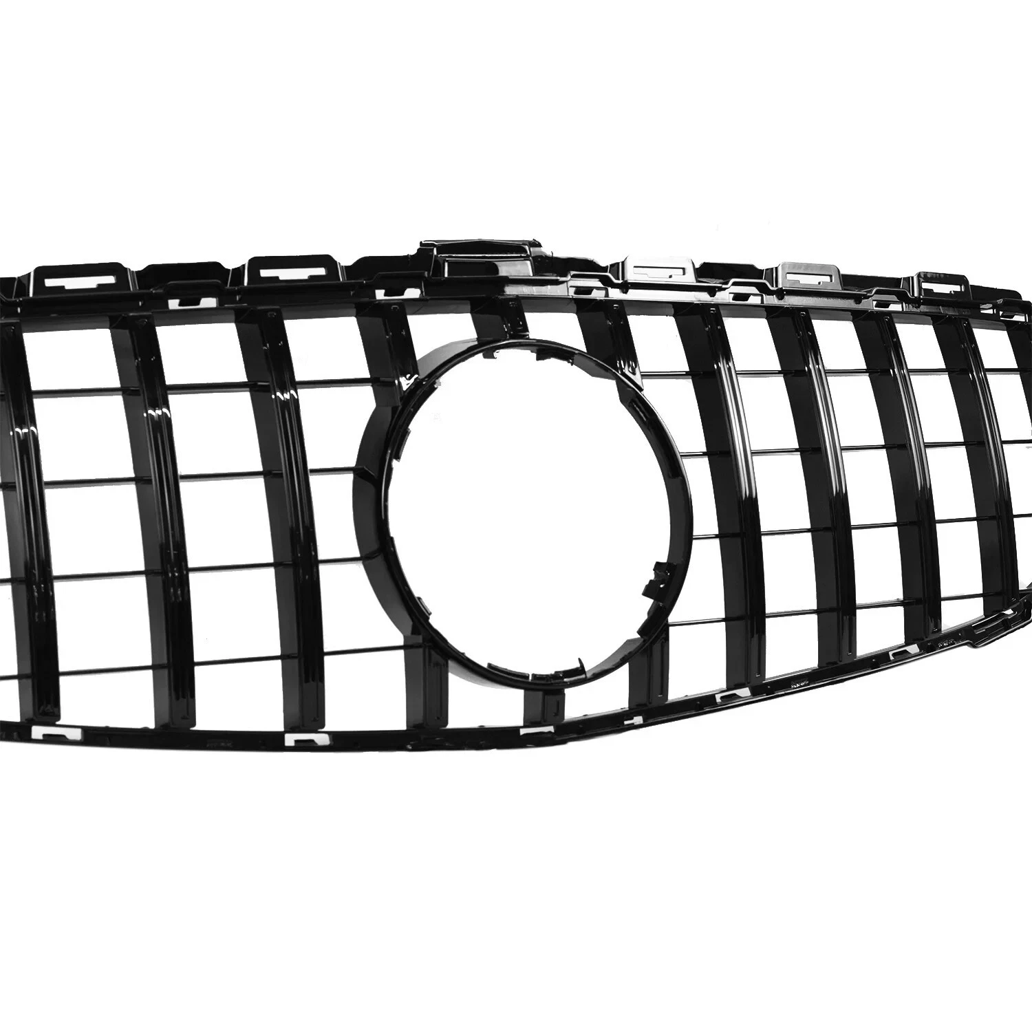 Mercedes C Class W205 (2015-2018) ÔÇö Gloss Black Panamericana GT Style Grille - Image 4