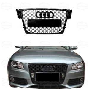 Audi A4/S4 B8 (2008-2011) ÔÇö Gloss Black Honeycomb Mesh Grille