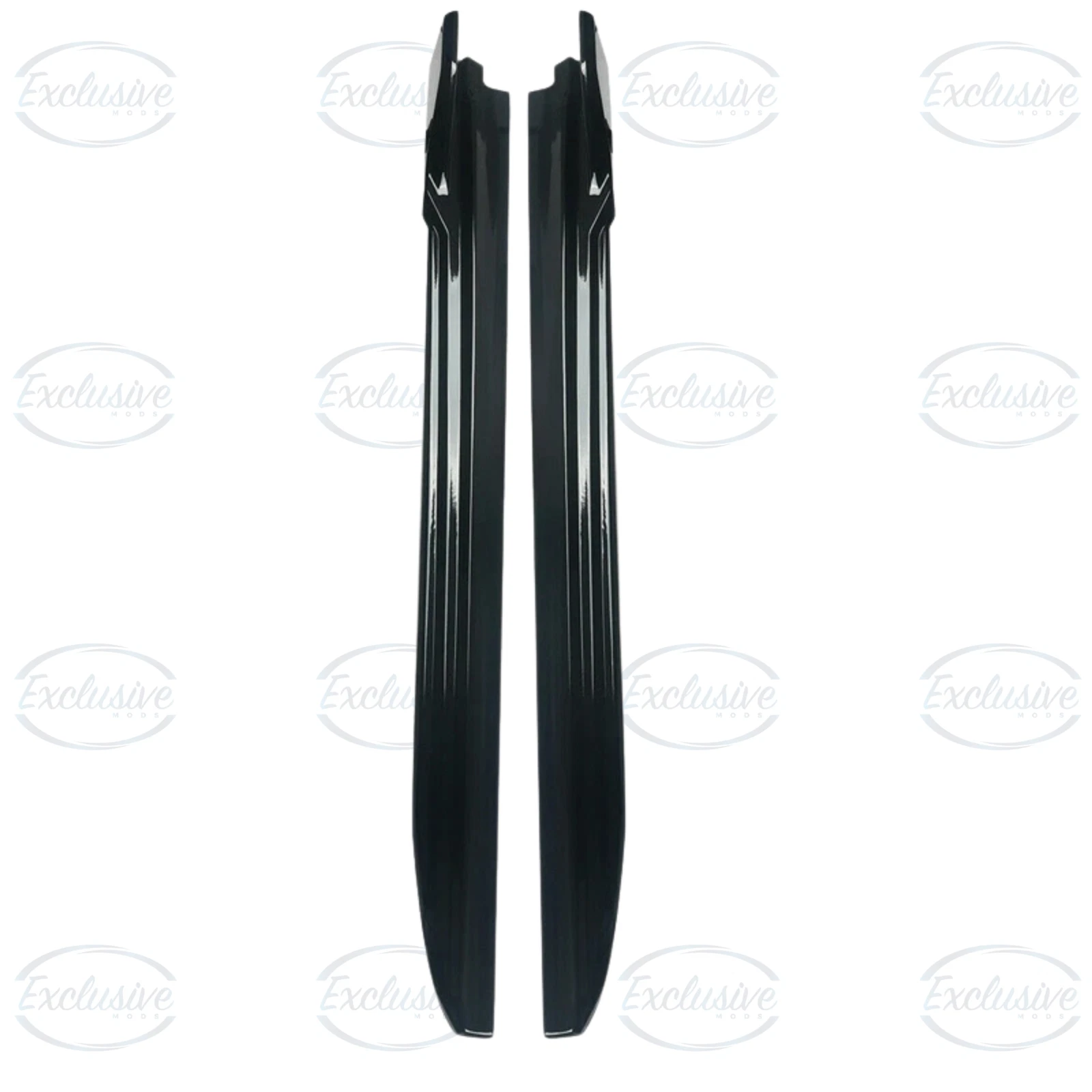 BMW X5 F15 F16 M Sport (2013-2018) ÔÇö Gloss Black Side Skirts Blades Extension Lip - Image 2