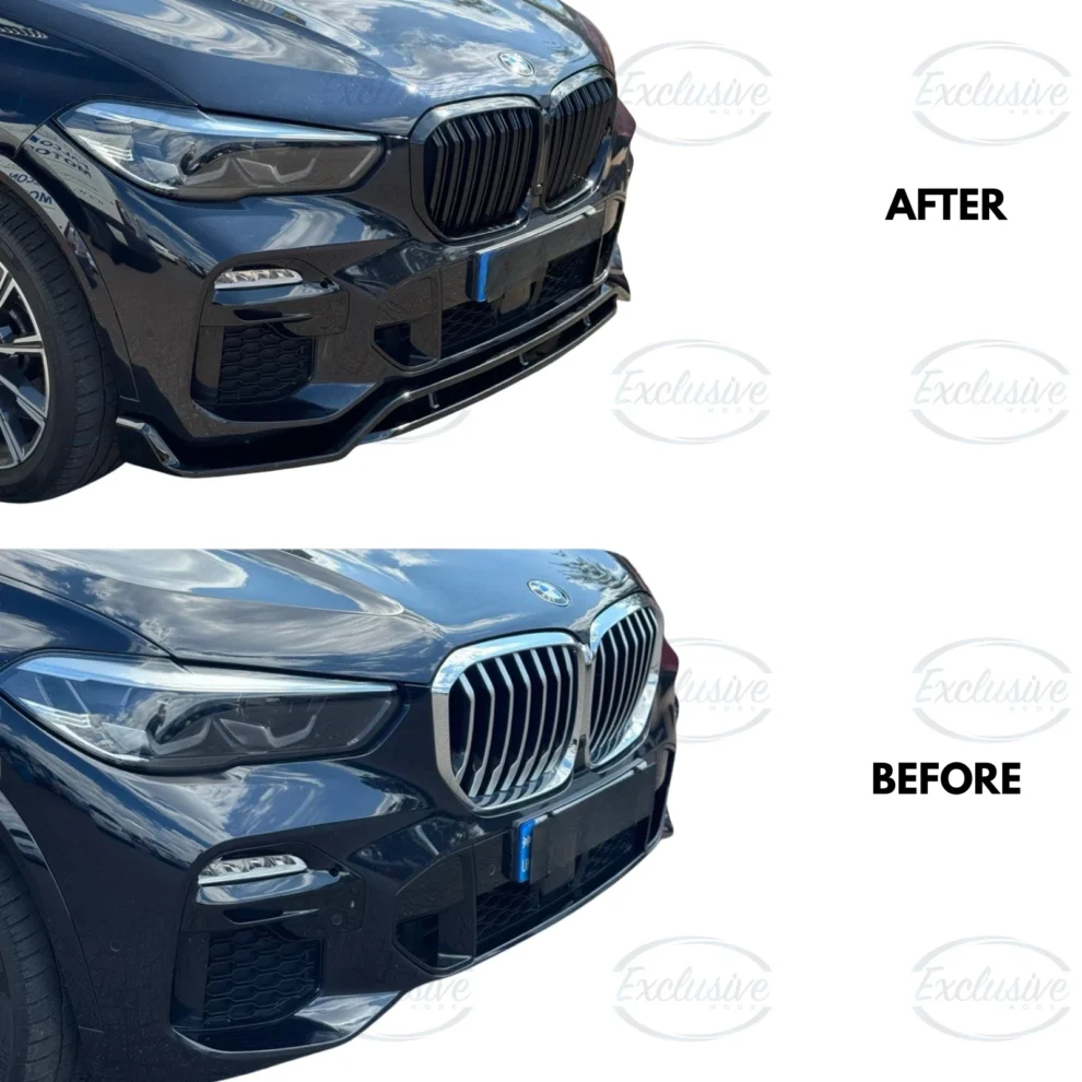 BMW X5 G05 M Sport (2018-2022) - Gloss Black Bodykit (Splitter, Diffuser, Spoiler, Grille, Side Skirts)