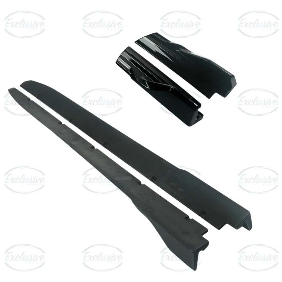 BMW X5 F15 F16 M Sport (2013-2018) - Gloss Black Side Skirts Blades Extension Lip