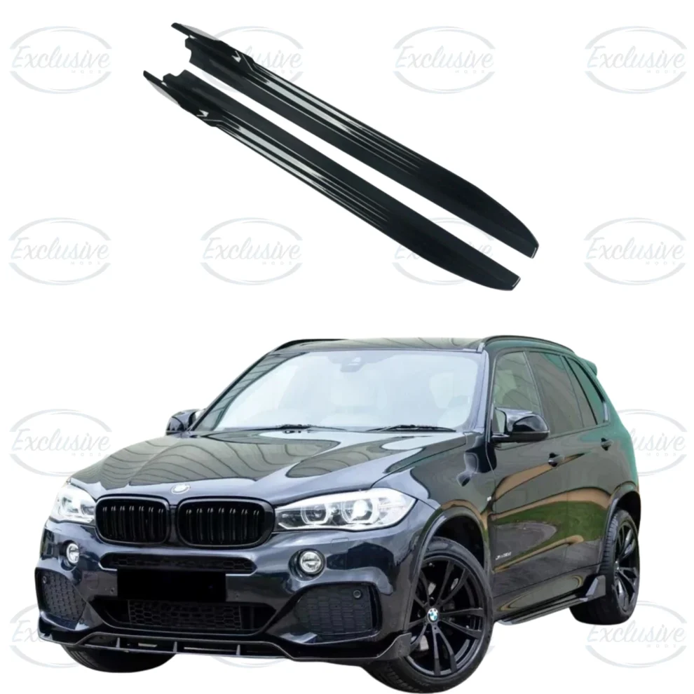 BMW X5 F15 F16 M Sport gloss black side skirt blades and extension lips