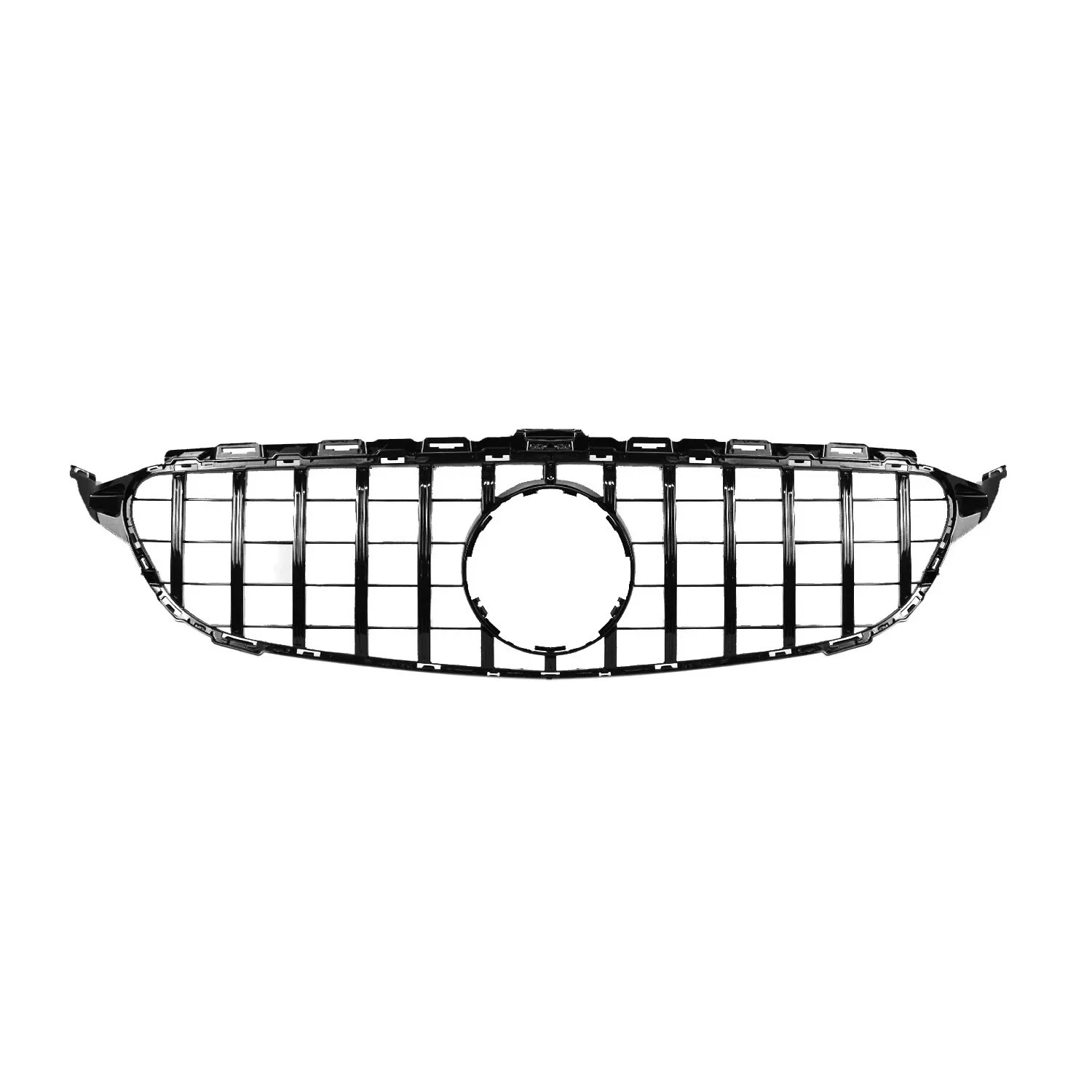 Mercedes C Class W205 (2015-2018) ÔÇö Gloss Black Panamericana GT Style Grille - Image 2