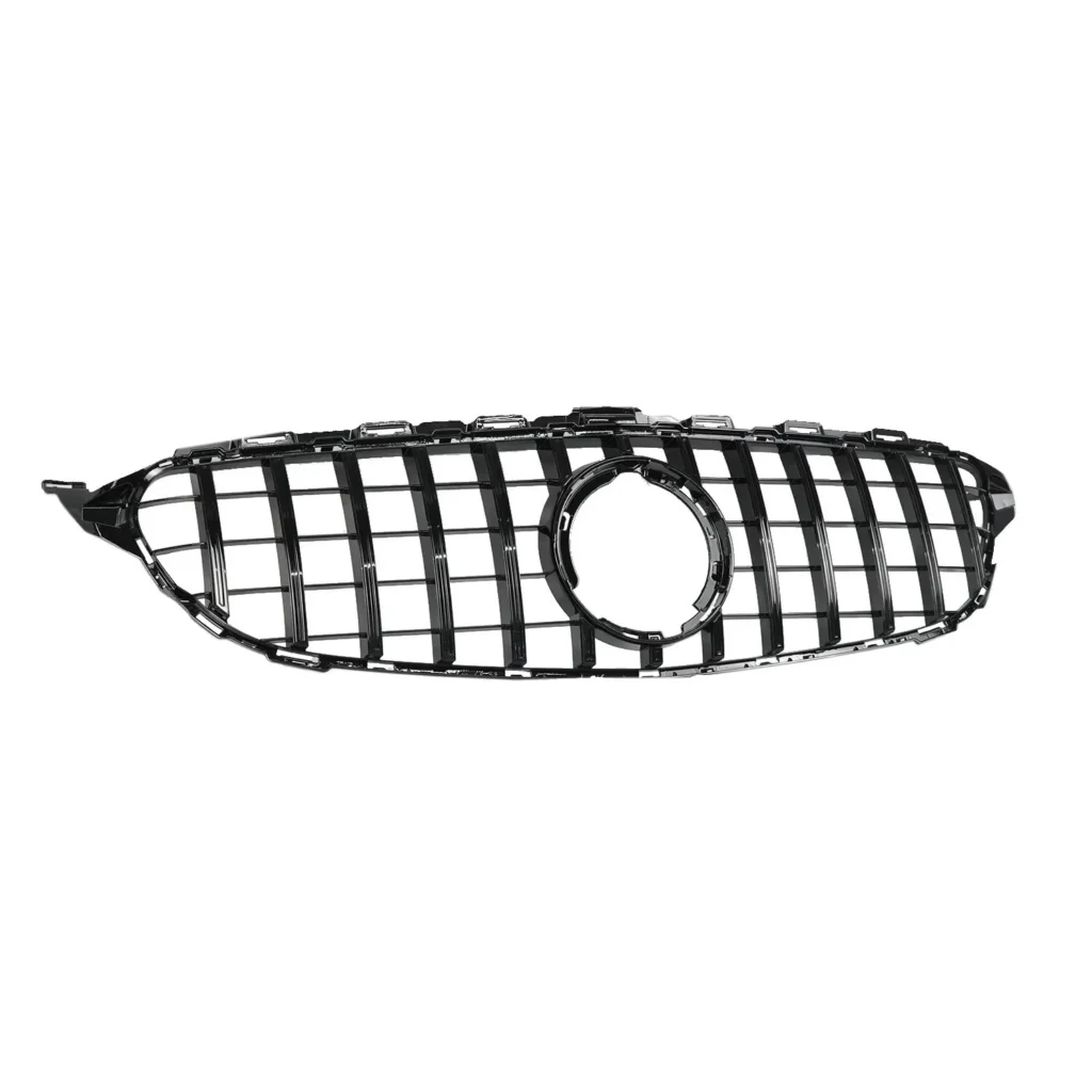 Gloss Black Panamericana Style Grille - Fits Mercedes C Class W205/S205/C205/A205 Facelift (2018-2021)
