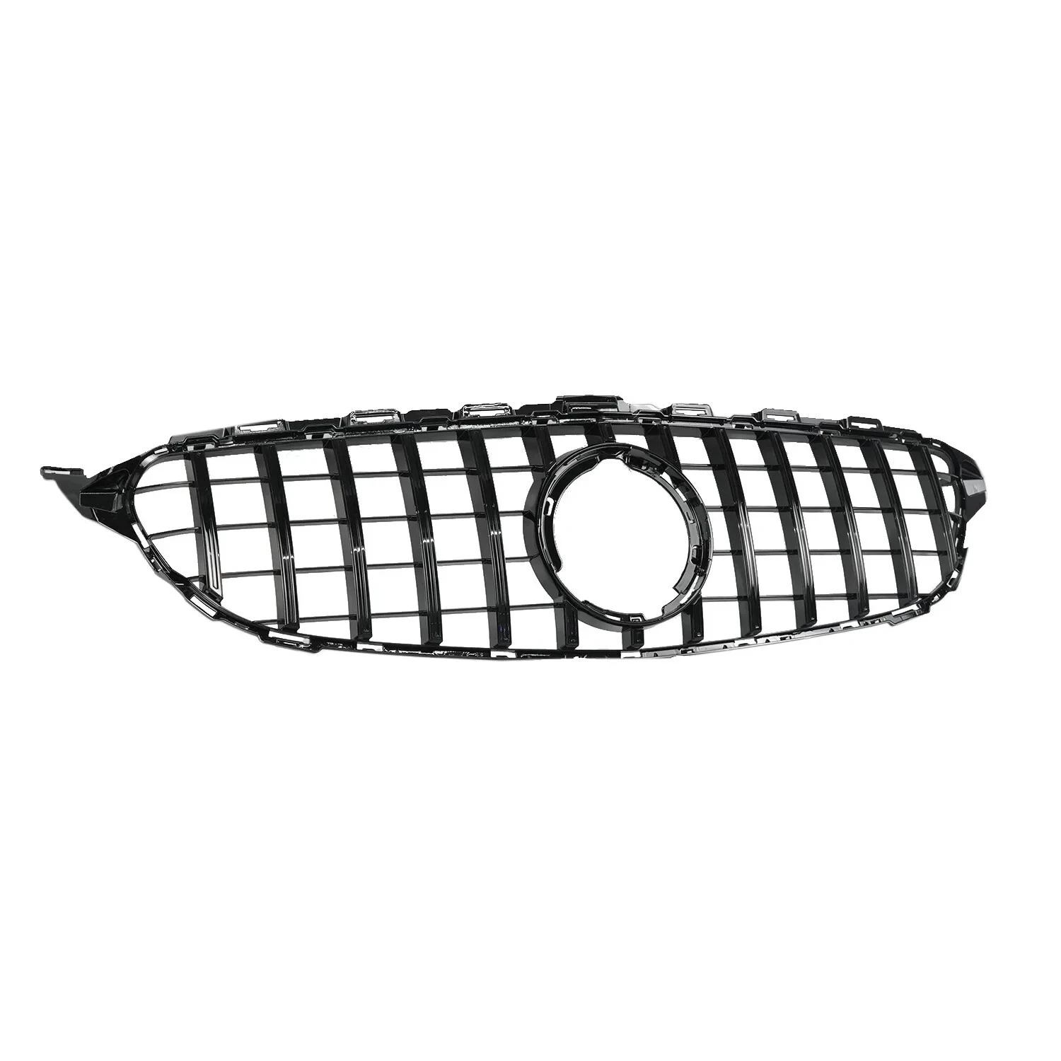Mercedes C Class W205 (2018-2021) ÔÇö Gloss Black Panamericana GT Style Grille - Image 3