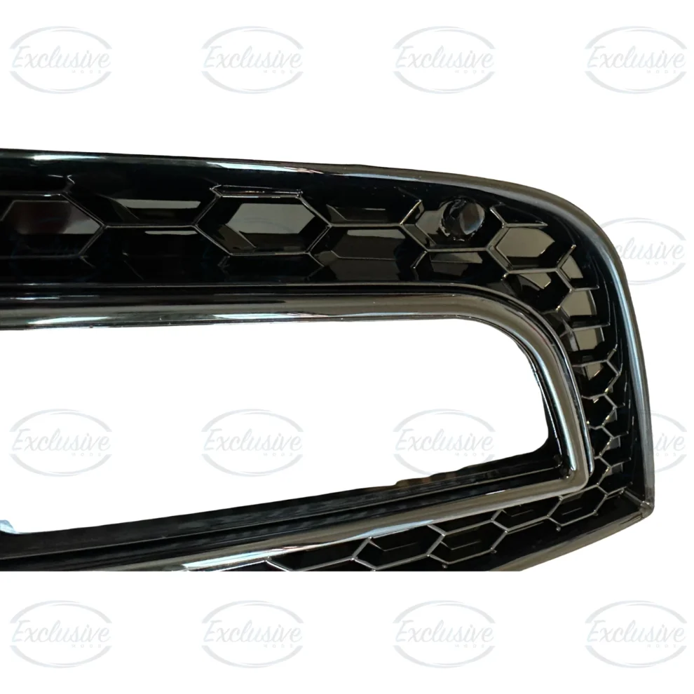 Audi A4 B8.5 (2013-2016) - Gloss Black RS4 Honeycomb Style Grille & Fog Lights