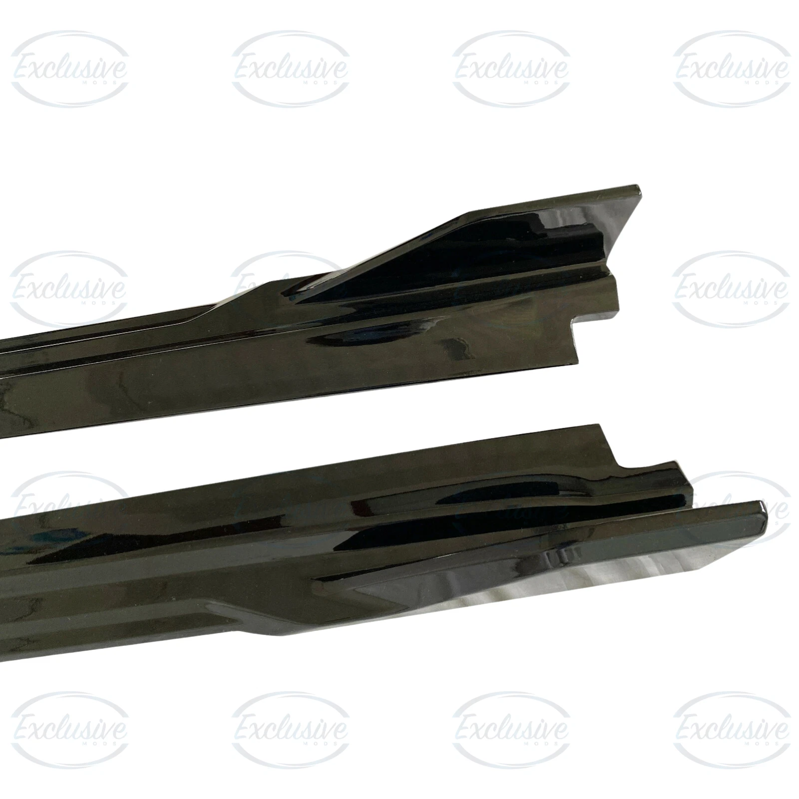 BMW X5 F15 F16 M Sport (2013-2018) ÔÇö Gloss Black Side Skirts Blades Extension Lip - Image 4