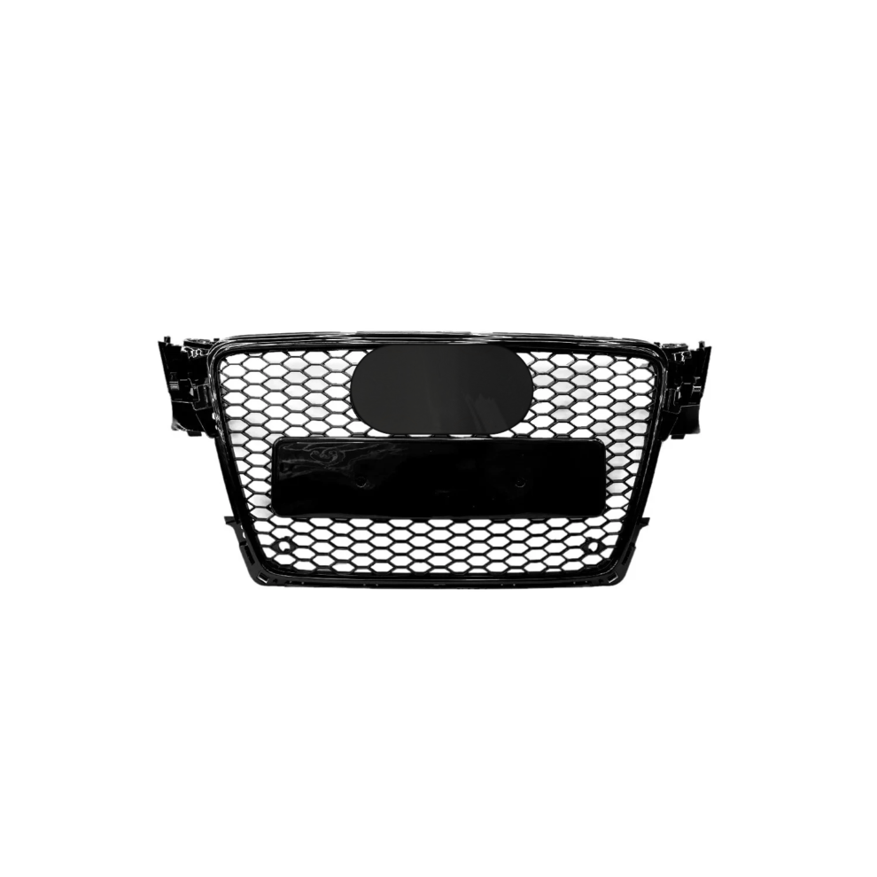 Gloss Black Honeycomb Mesh Grille - Fits Audi A4/S4 B8 (2008-2012)