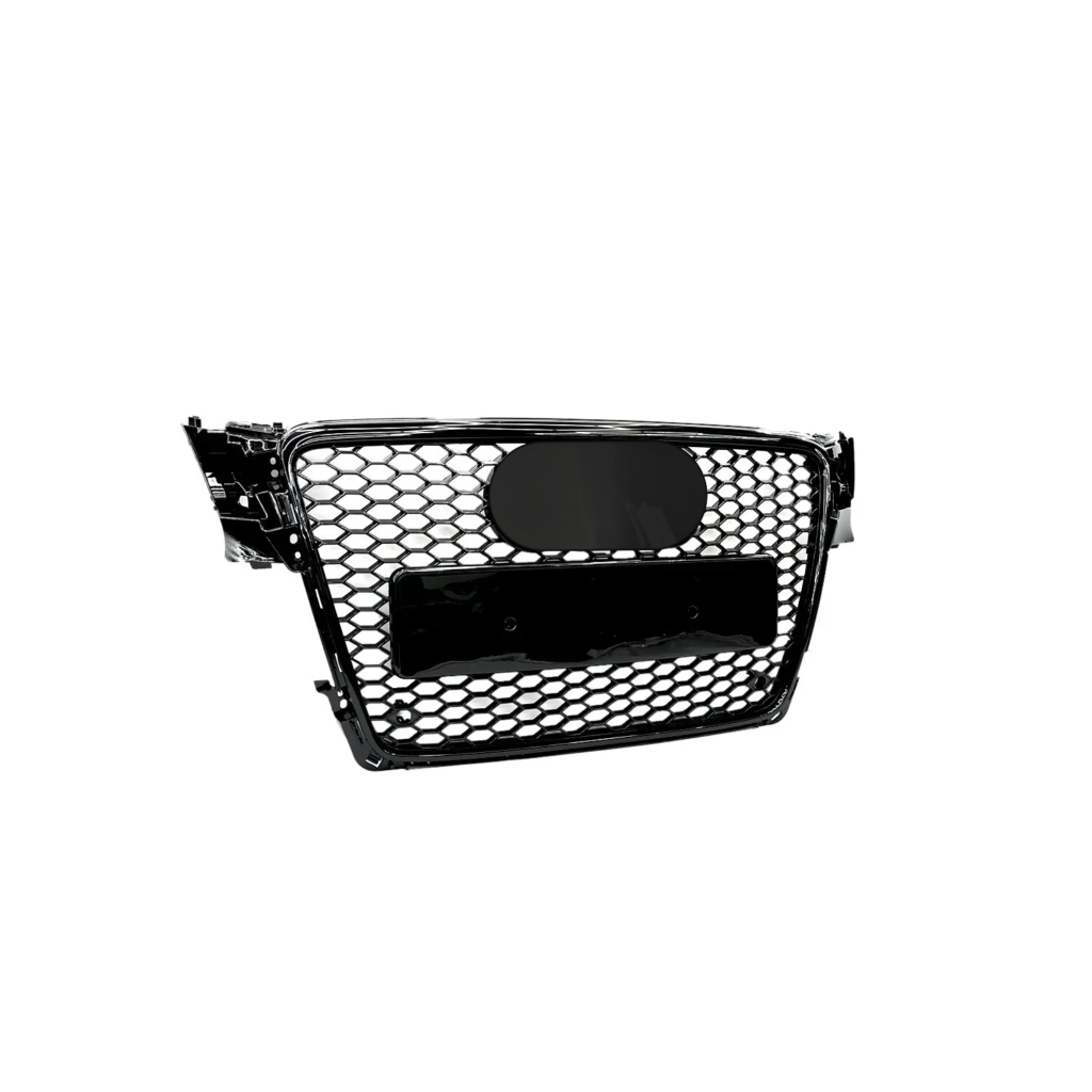 Gloss Black Honeycomb Mesh Grille - Fits Audi A4/S4 B8 (2008-2012)