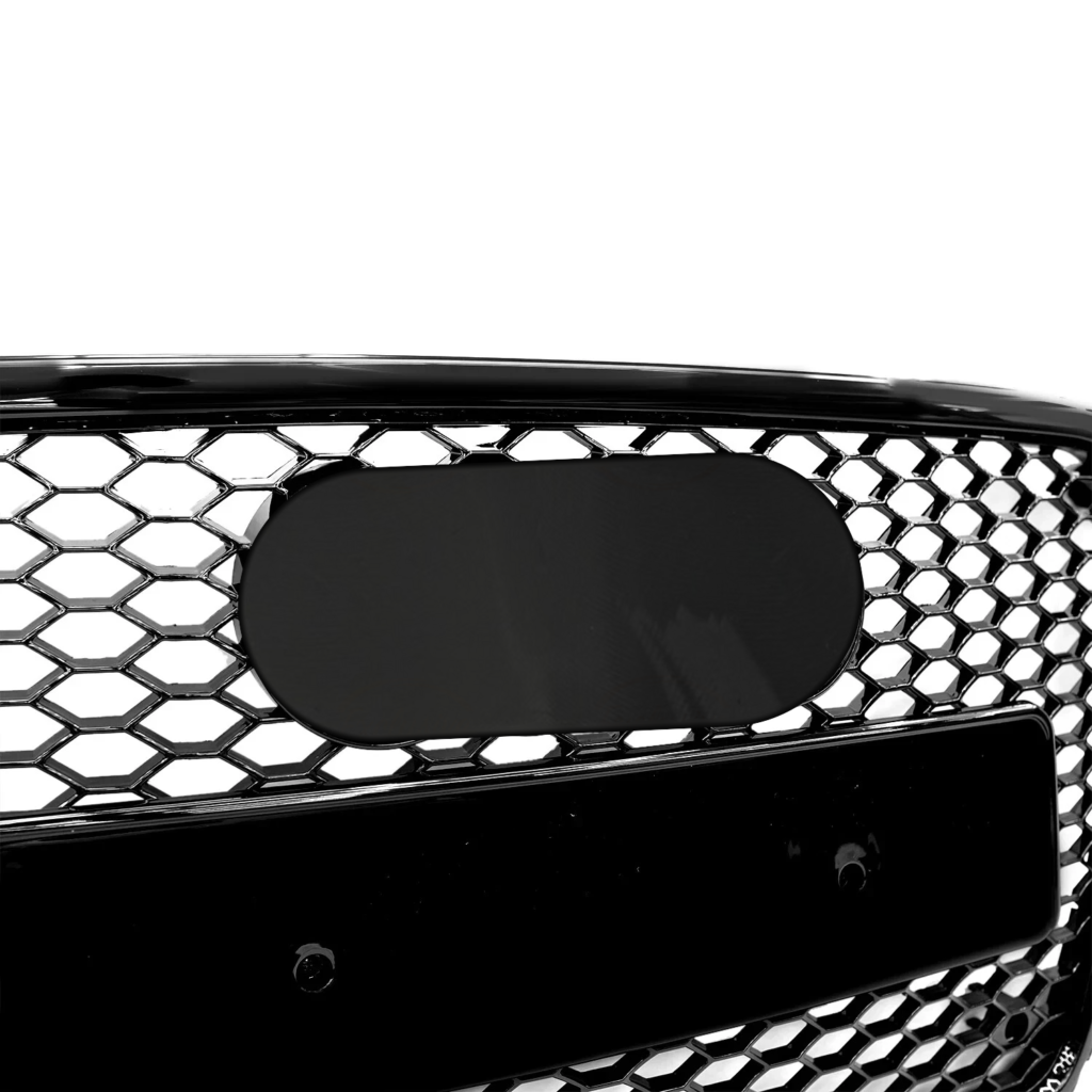Gloss Black Honeycomb Mesh Grille - Fits Audi A4/S4 B8 (2008-2012)