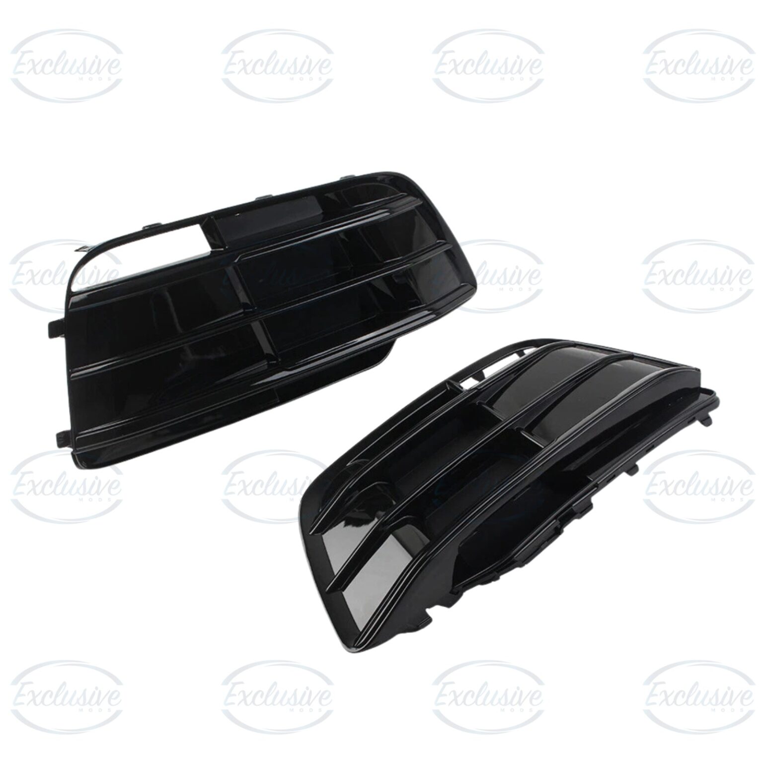 Gloss Black Original Style Fog Light Covers - Fits Audi Q5 FY S-Line & SQ5 (2018-2020)
