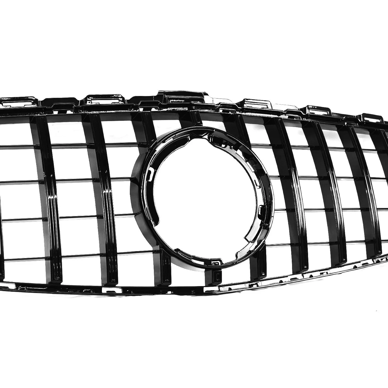 Mercedes C Class W205 (2018-2021) ÔÇö Gloss Black Panamericana GT Style Grille - Image 4