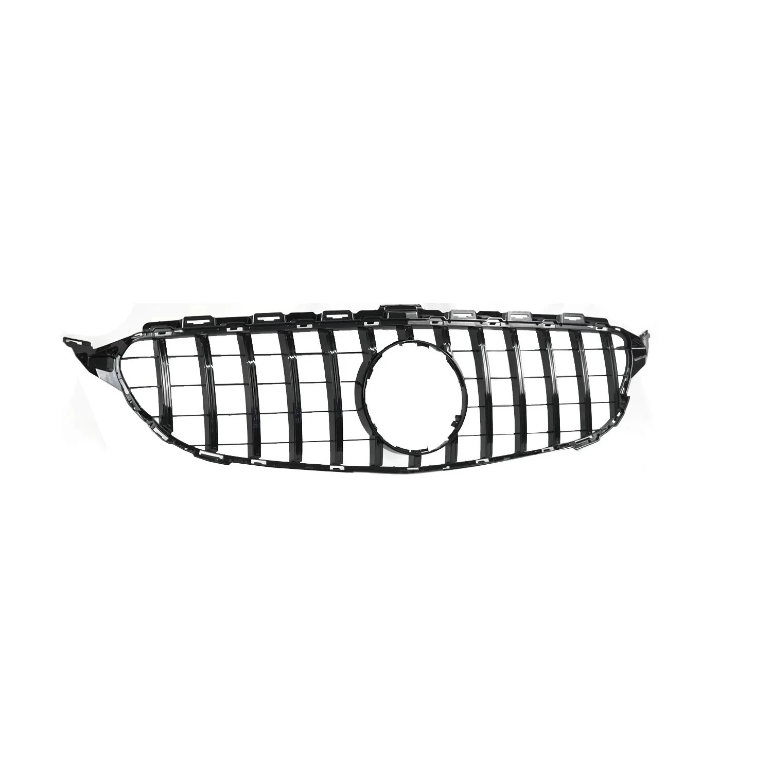 Mercedes C Class W205 (2015-2018) ÔÇö Gloss Black Panamericana GT Style Grille - Image 3