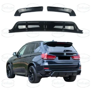 BMW X5 F15 M Sport (2013-2018) ÔÇö Gloss Black Rear Diffuser Lip Splitter Aero Kit