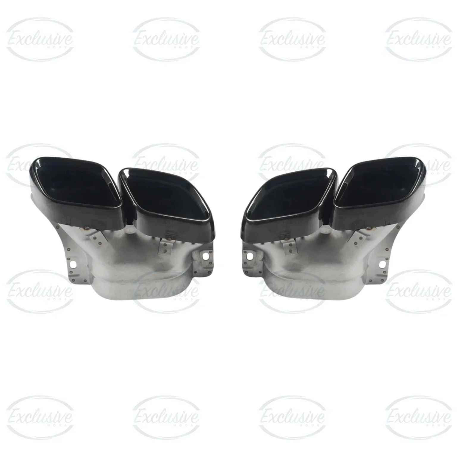 Gloss Black C63 AMG Style Diffuser - Fits Mercedes C Class W205 AMG Line (2014-2018)