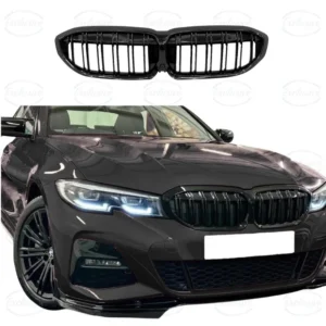 BMW 3 Series G20/G21 (2018-2022) ÔÇö Gloss Black Double Slated Kidney Grille