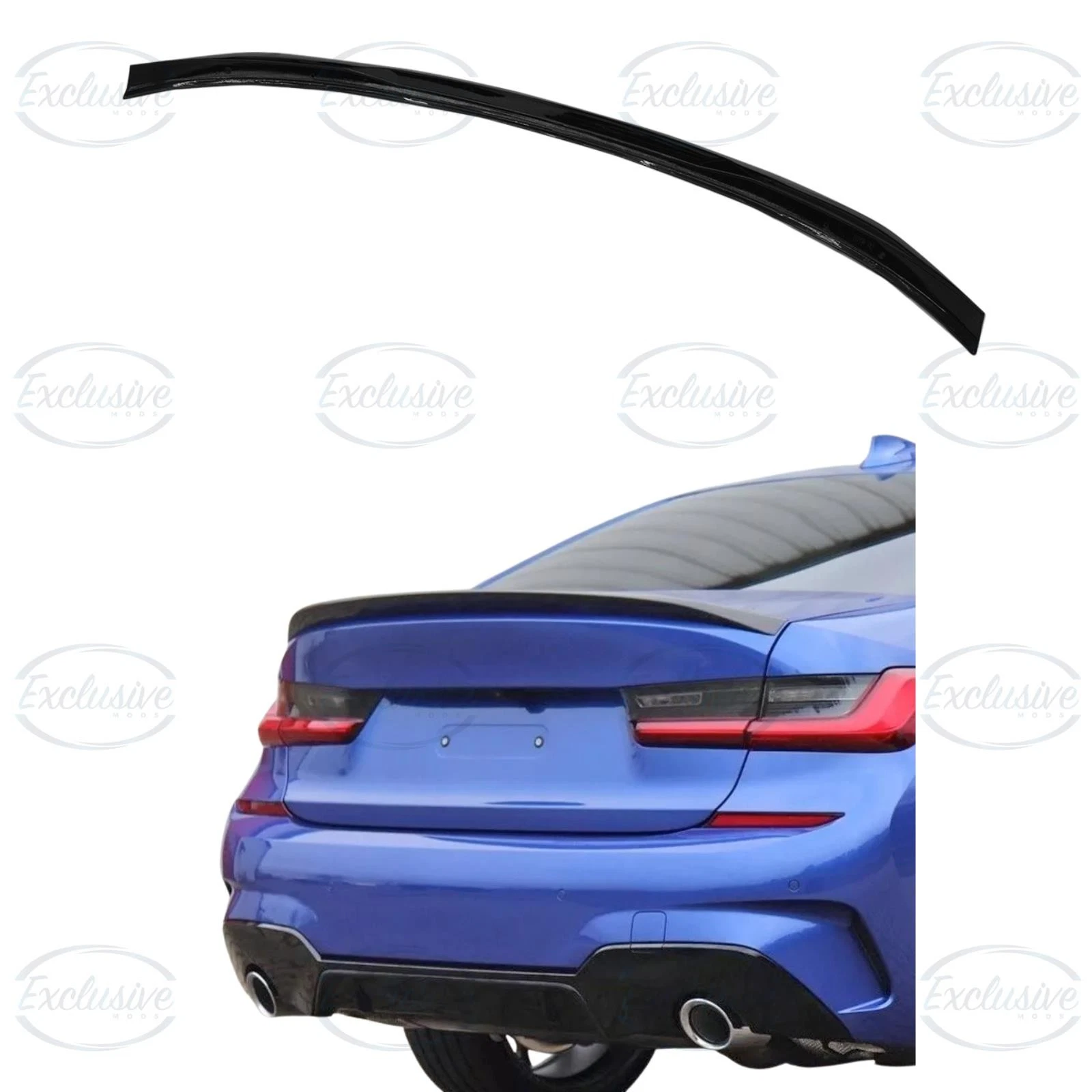 BMW 3 Series G20 (2018+) ÔÇö Gloss Black MP Style Rear Spoiler Lip Wing