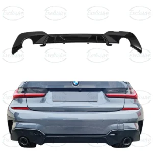BMW 3 Series G20 M Sport Pre-LCI (2019-2022) ÔÇö Gloss Black Rear Diffuser