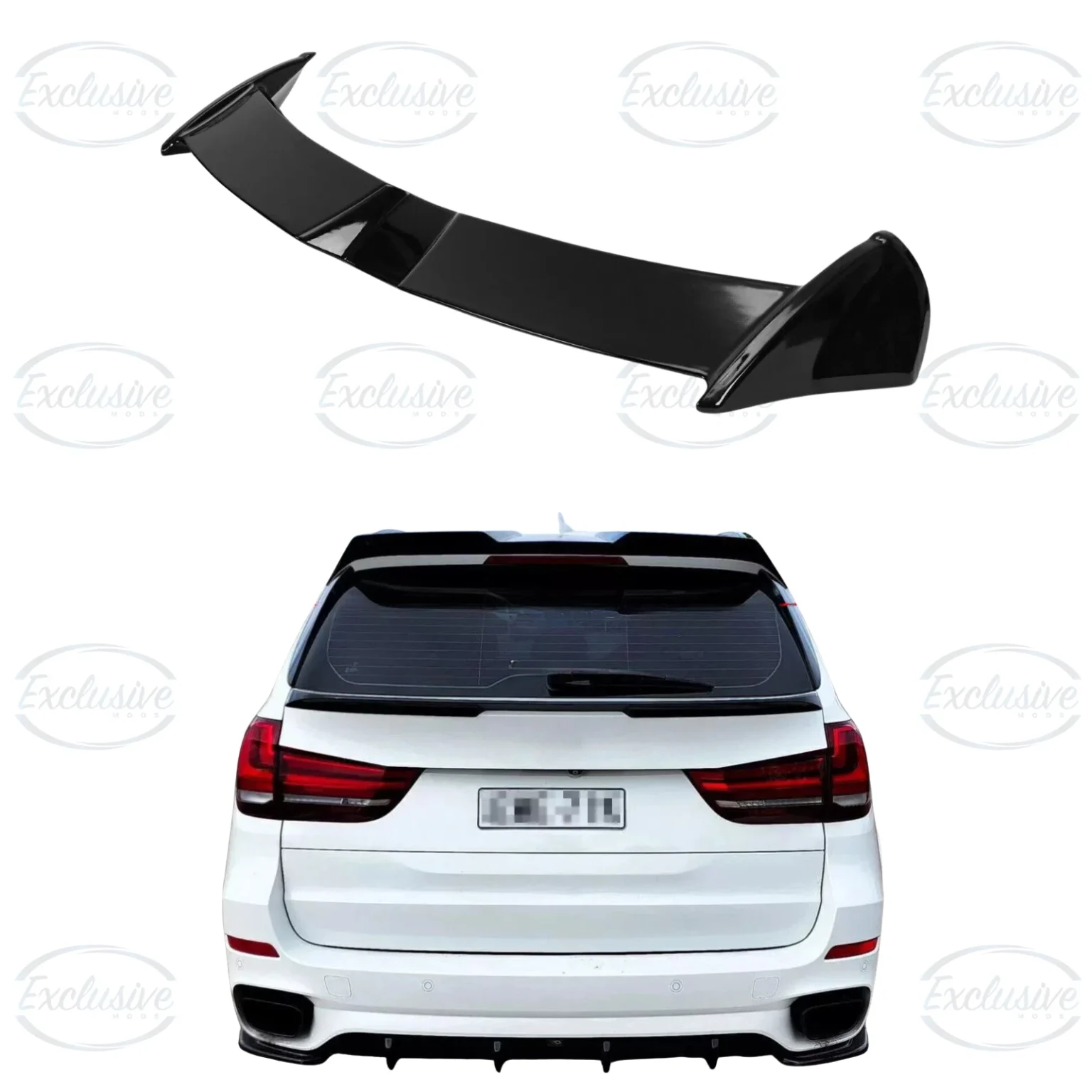 Gloss Black Oettinger Style Rear Spoiler Lip - Fits BMW X5 F15 (2014-2018)