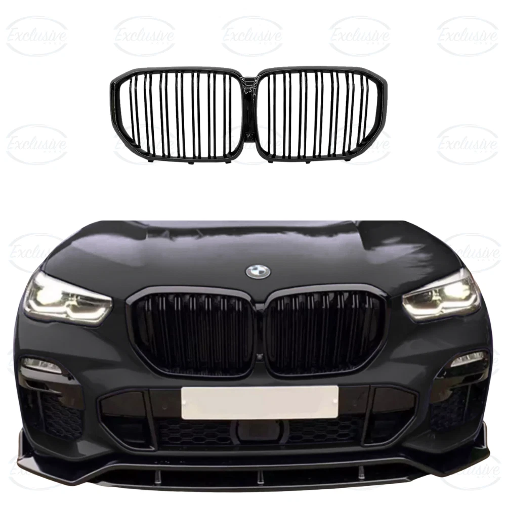 BMW X5 G05 (2018-2023) ÔÇö Gloss Black Double Slated Kidney Grille