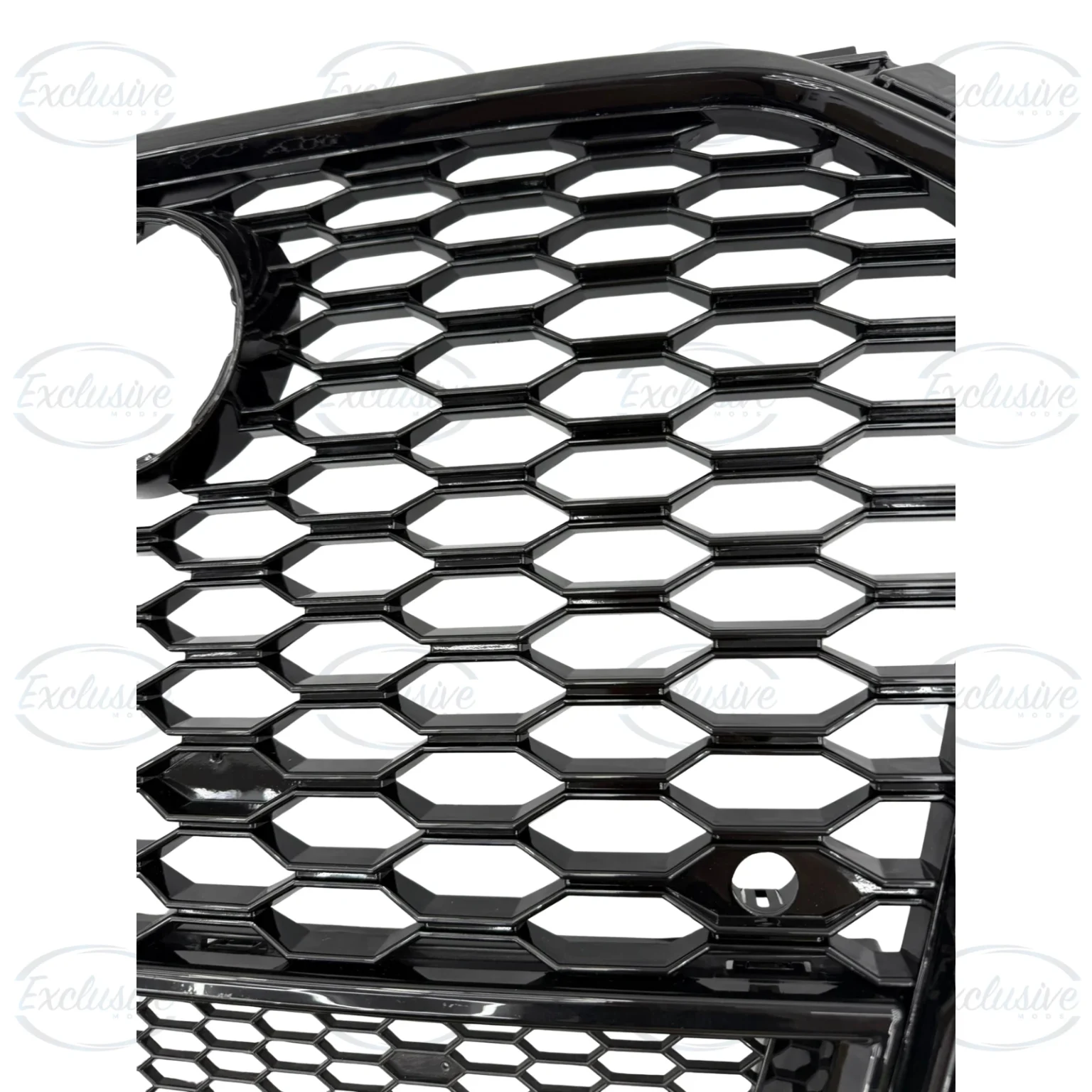 Gloss Black Honeycomb Mesh Grille (Slit Design) - Fits Audi A1/S1 8X Facelift (2015-2018)