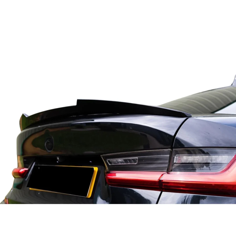 BMW 3 Series G20 G80 (2018+) - Gloss Black M4 Style Rear Spoiler Lip Wing