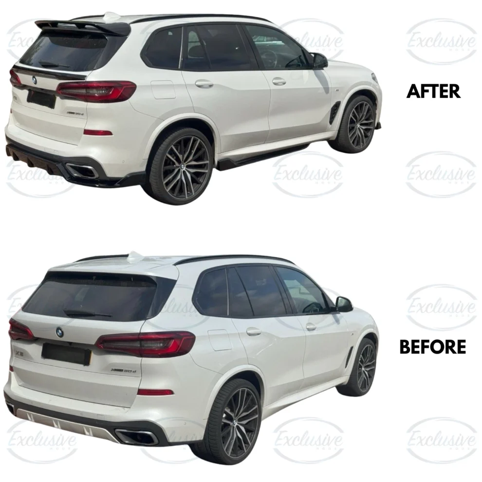 BMW X5 G05 M Sport (2018-2022) - Gloss Black Bodykit (Splitter, Diffuser, Spoiler, Grille, Side Skirts)