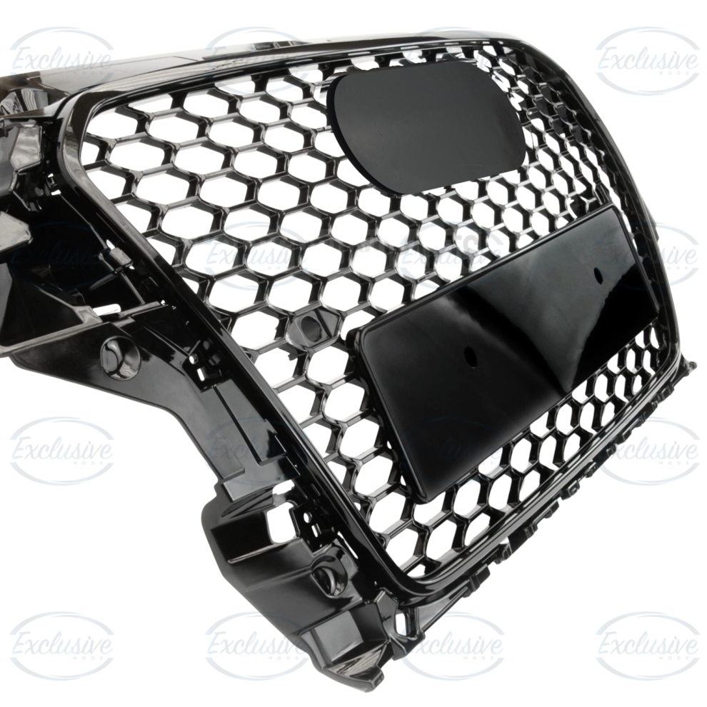 Gloss Black Honeycomb Mesh Grille - Fits Audi A3/S3 8V (2013-2016)