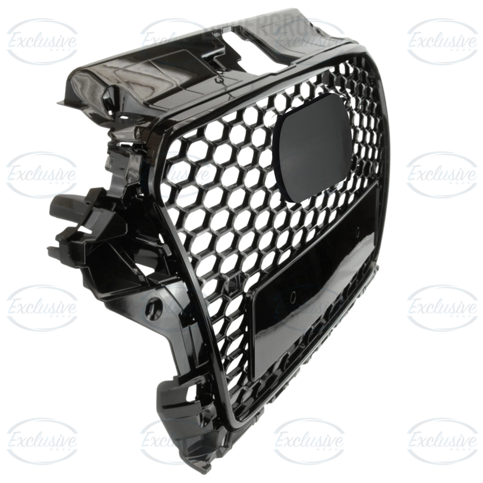 Gloss Black Honeycomb Mesh Grille - Fits Audi A3/S3 8V (2013-2016)
