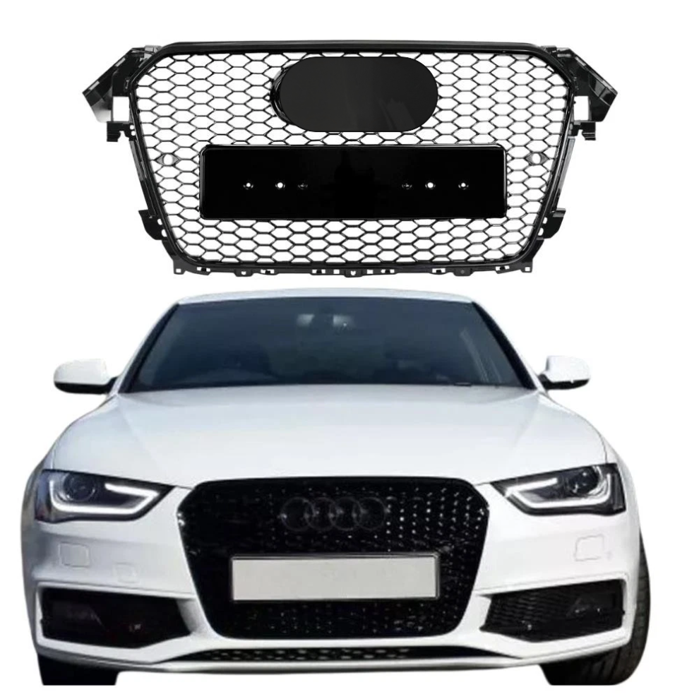 Audi A4 and S4 B8.5 gloss black honeycomb grille