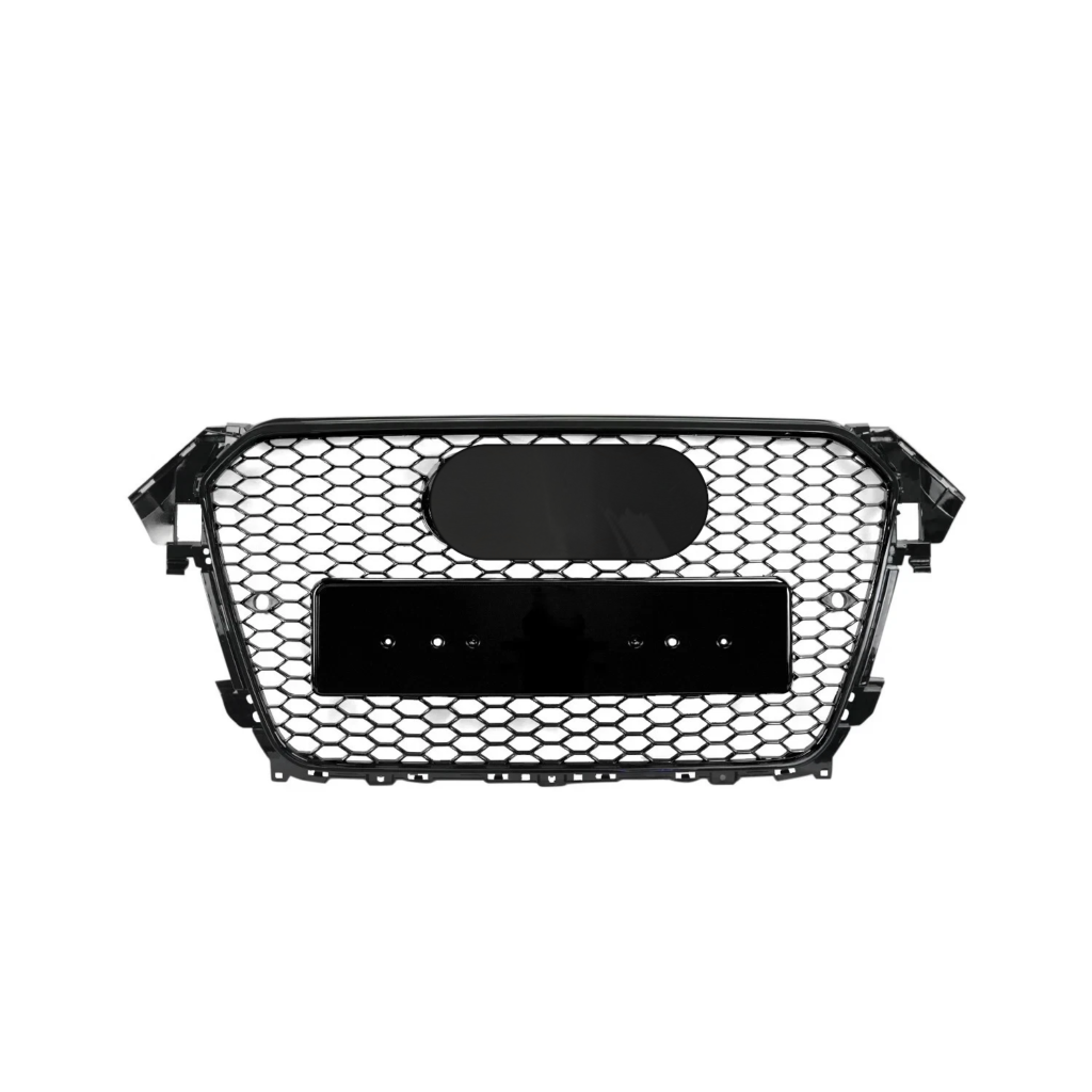 Gloss Black Honeycomb Mesh Grille - Fits Audi A4/S4 B8.5 Facelift (2012-2016)