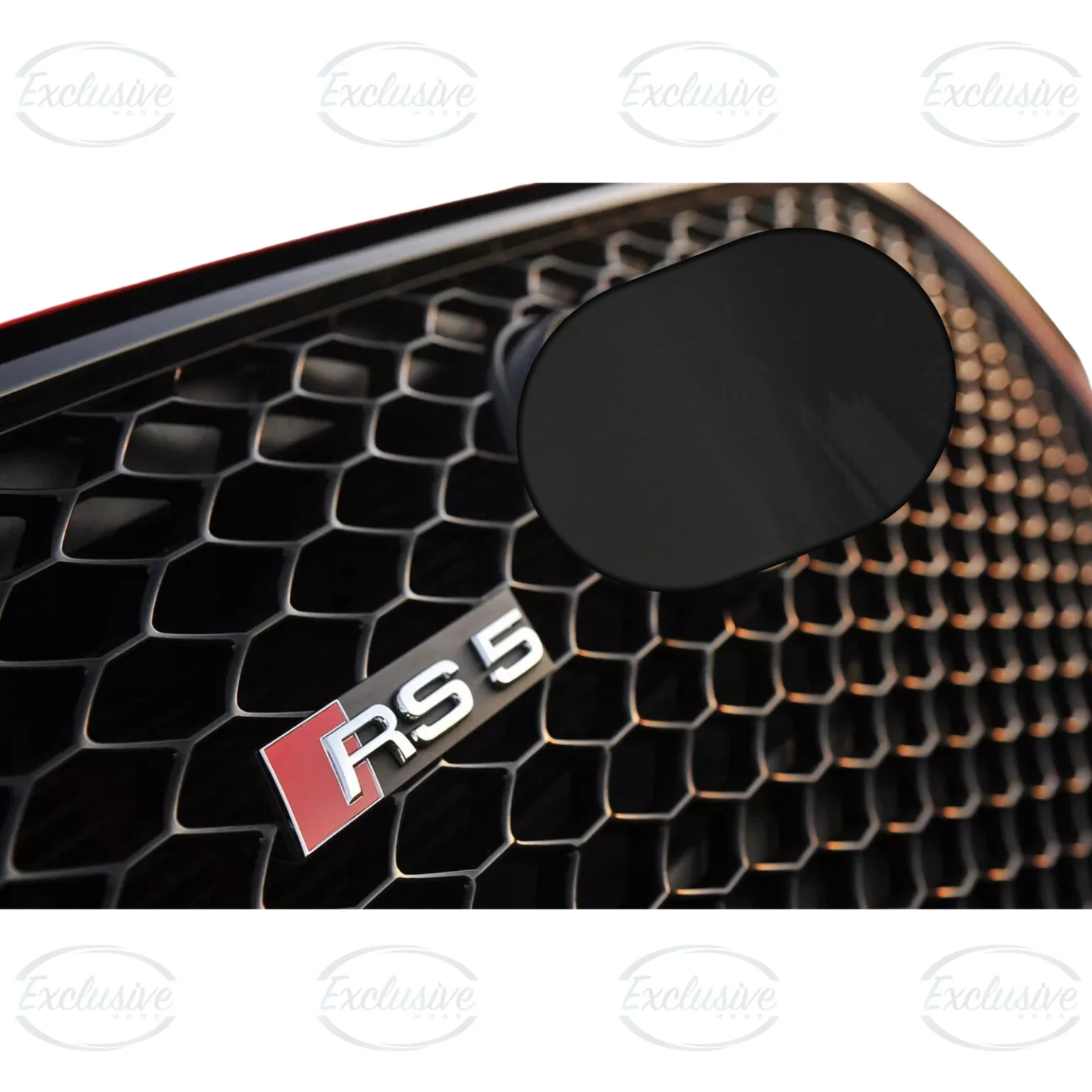 Gloss Black Honeycomb Mesh Grille - Fits Audi A5/S5 B8 (2007-2012)