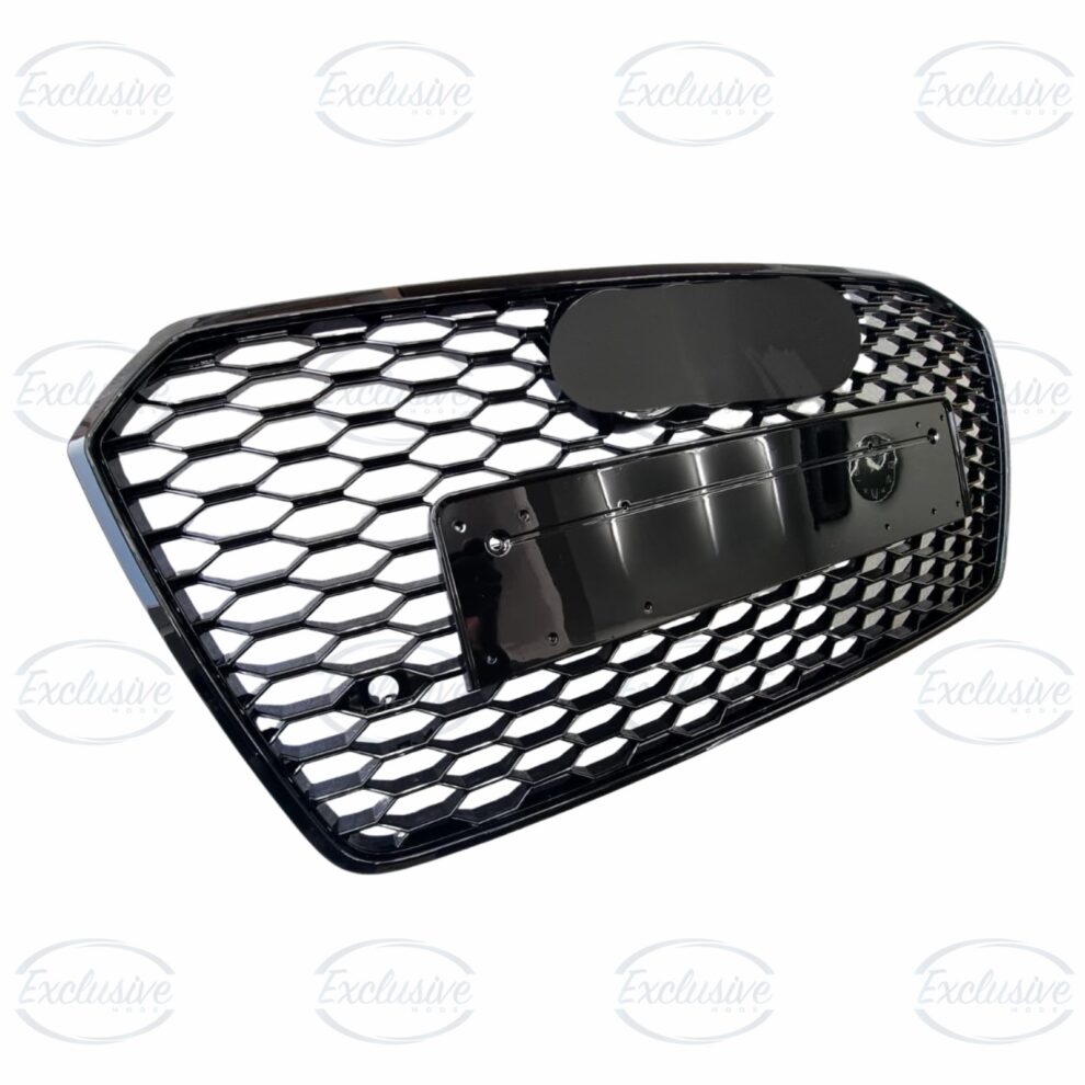 Gloss Black Honeycomb Mesh Grille - Fits Audi A7/S7 C7.5 Facelift (2015-2018)