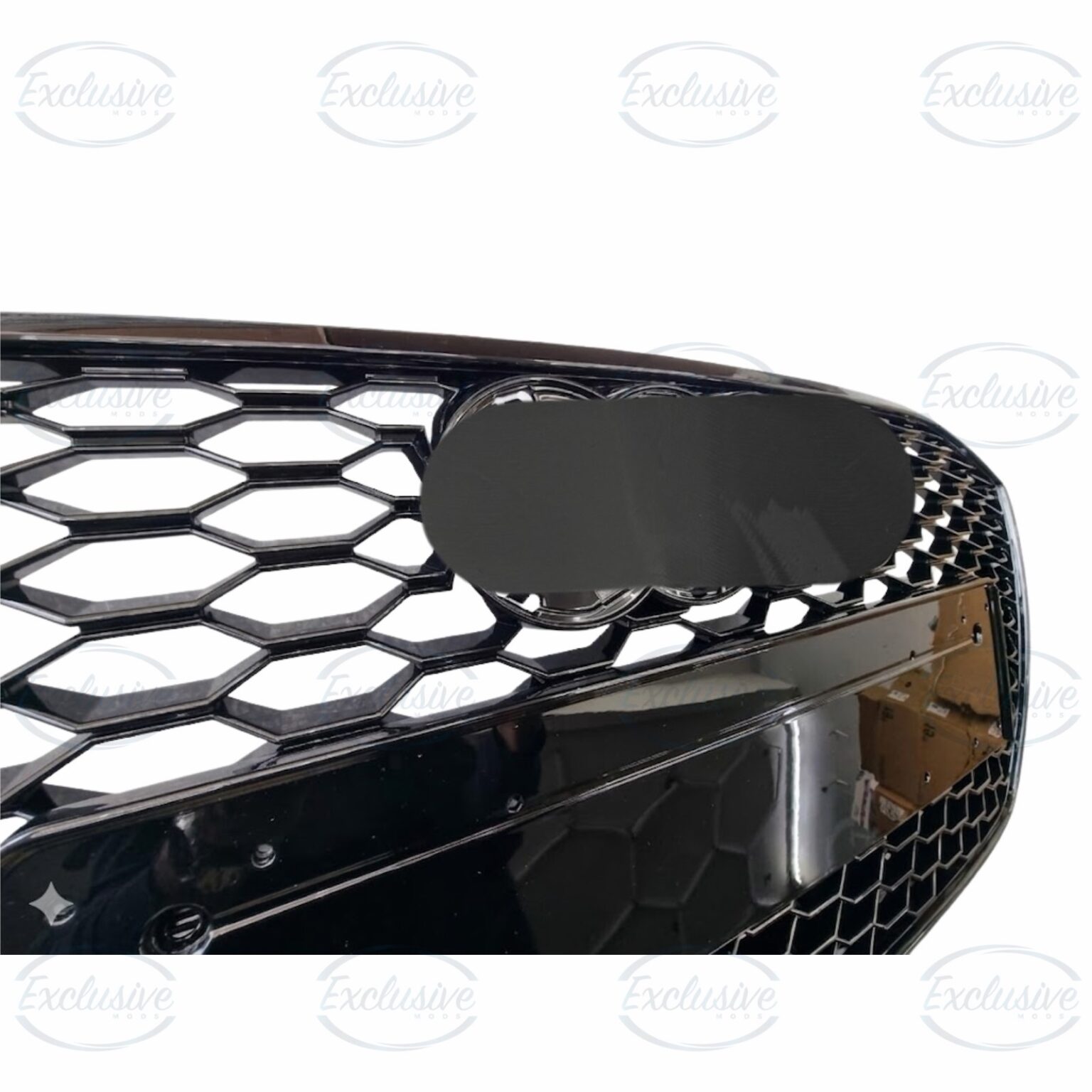 Gloss Black Honeycomb Mesh Grille - Fits Audi A7/S7 C7.5 Facelift (2015-2018)