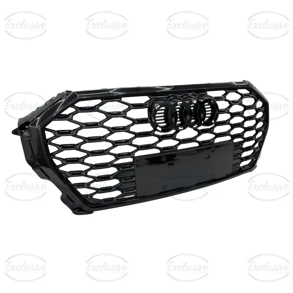 Audi Q3 F3 S-Line (2019-2024) - Gloss Black Honeycomb Grille & Fog Light