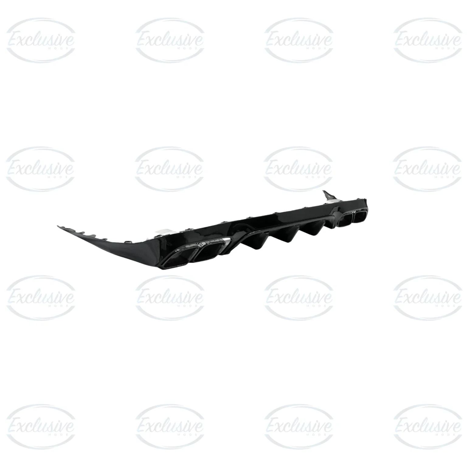 Gloss Black E63 AMG Style Diffuser - Fits Mercedes E Class C238 Pre-Facelift and Facelift AMG Line (2017-2023)